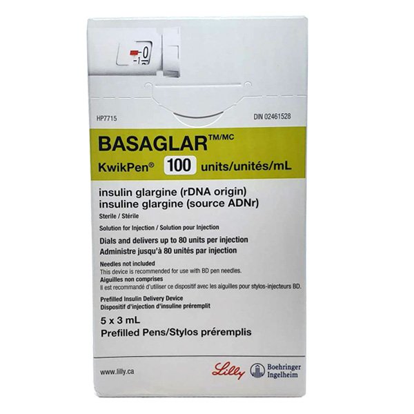 Basaglar Kwikpen 5x3ml