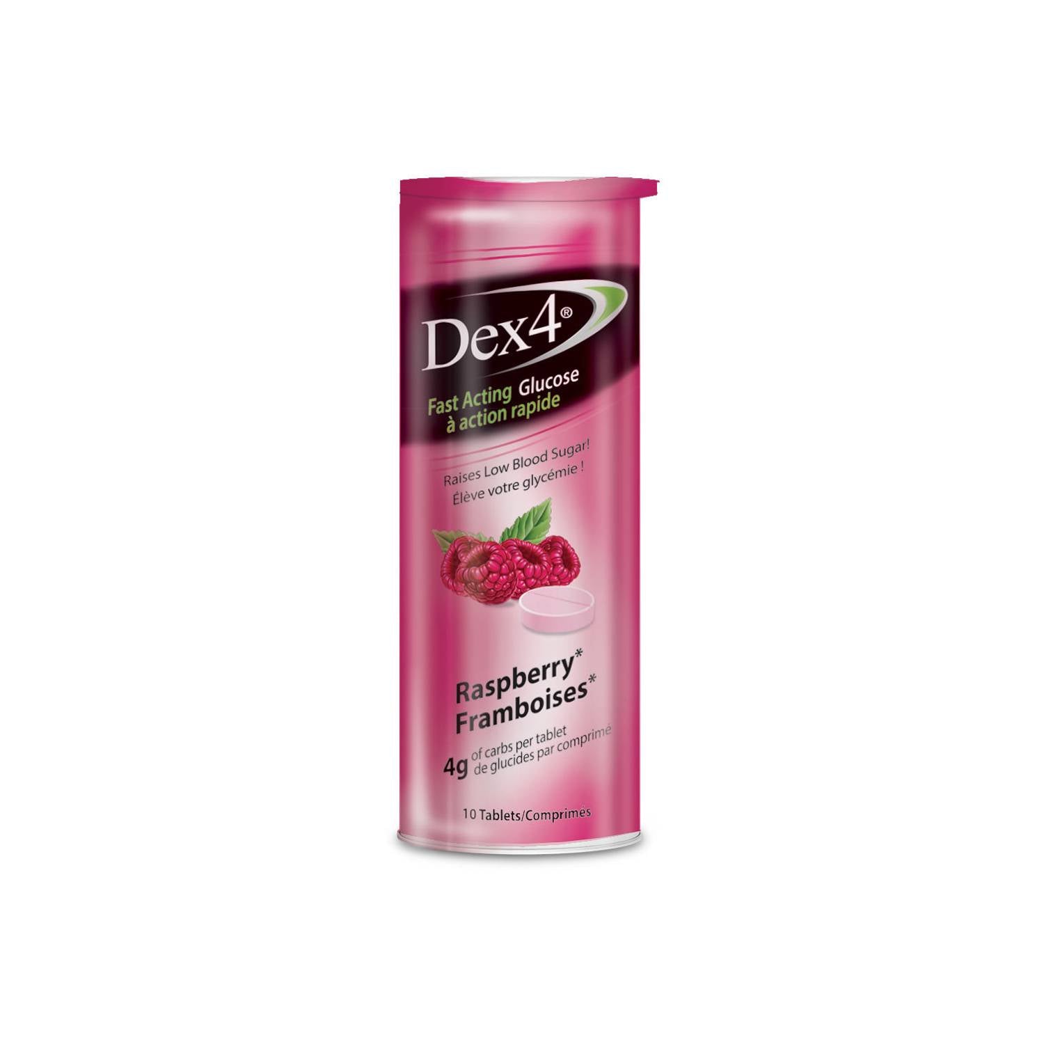 Dex4 Glucose Tablets Raspberry 10 Tablets – diabetesshop.ca