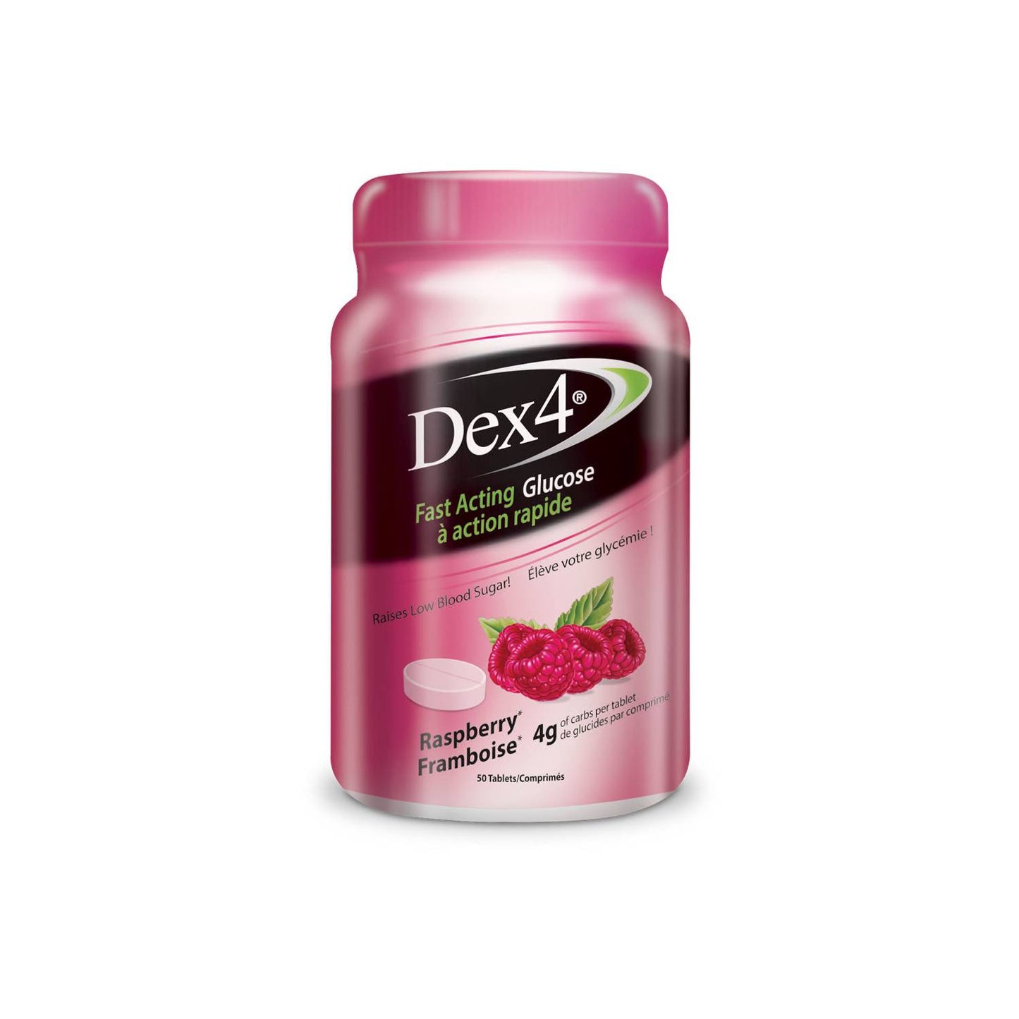 Dex4 Glucose Tablets Raseberry 50 Tablets
