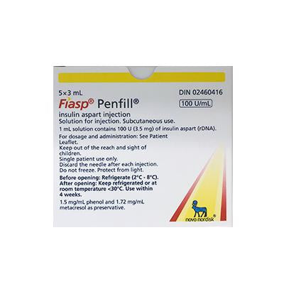 Fiasp Penfill 5x3ml